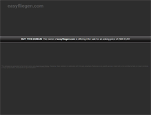 Tablet Screenshot of easyfliegen.com
